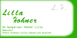 lilla hohner business card